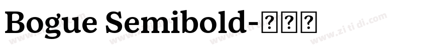 Bogue Semibold字体转换